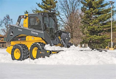 snow pusher skid steer attachment